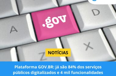 Plataforma GOV.BR: já são 84% dos serviços públicos digitalizados e 4 mil funcionalidades